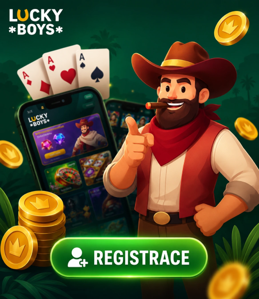 Registrace v LuckyBoys Casino
